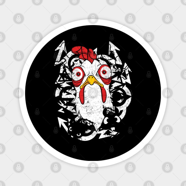 angry chicken Magnet by MuftiArt